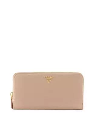 Prada Saffiano Organizer Wallet, Blush (Cammeo) 